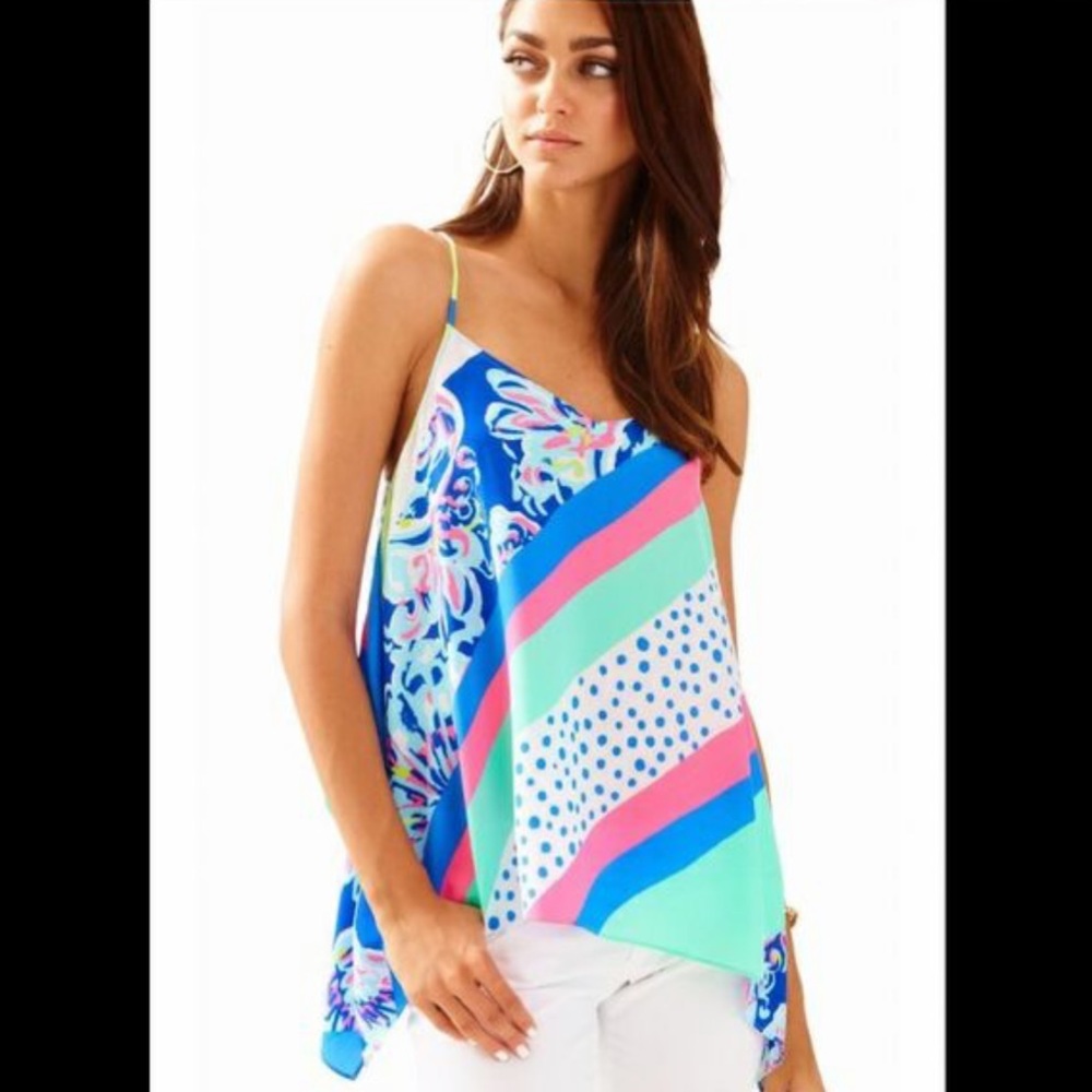 Lilly Pulitzer Alora Silk Top